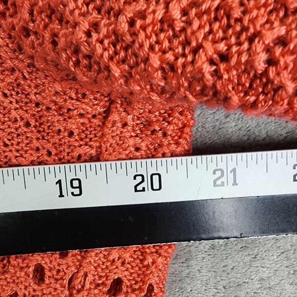 Womens Coral 99 Jane Street Cardigan Knit Sweater Open Front Long Sleeve Size M - Picture 8 of 10